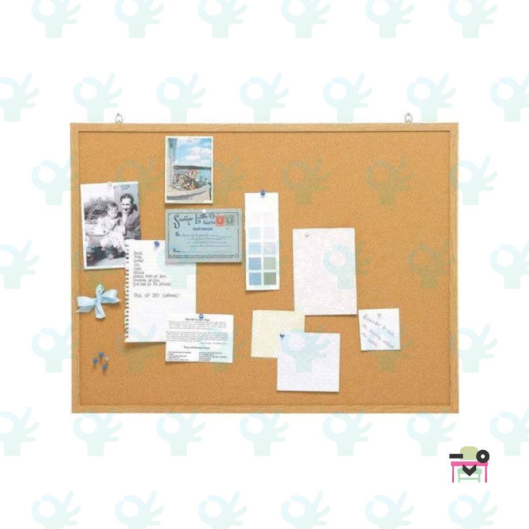 Ofiskita ECO Wooden Frame Notice Board Velvet Surface (V01V10) 120cm